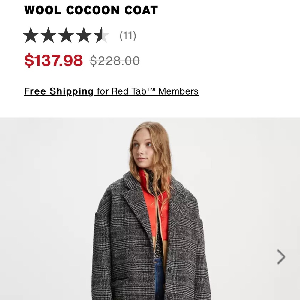 Levi’s Wool Cocoon Coat